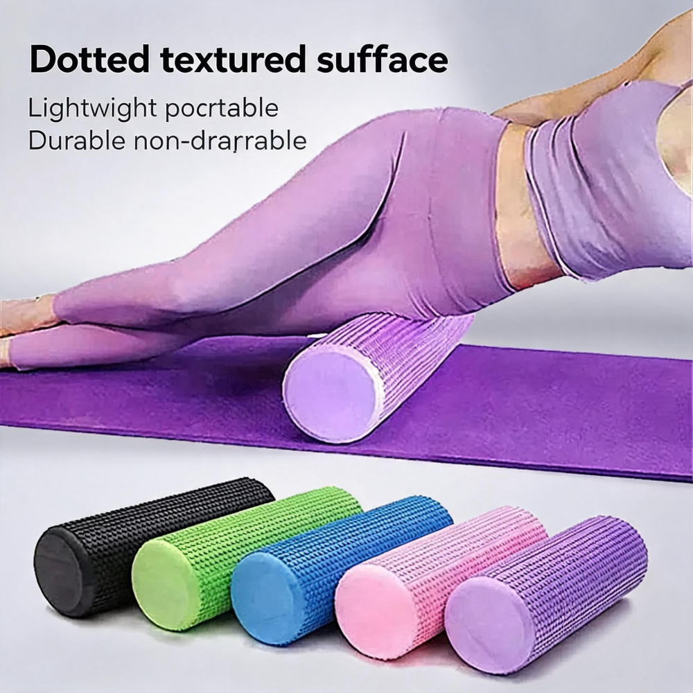 Pilates Yoga Exercises - Yoga Roller Round EVA Foam Cylinder