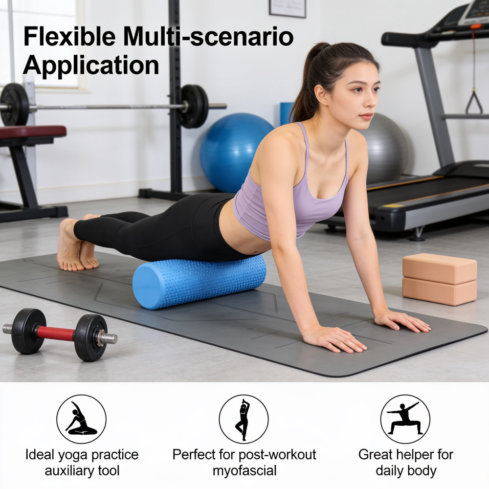 Yoga Roller Round EVA Foam Cyl - огляд і ціна Pilates Yoga Exercises