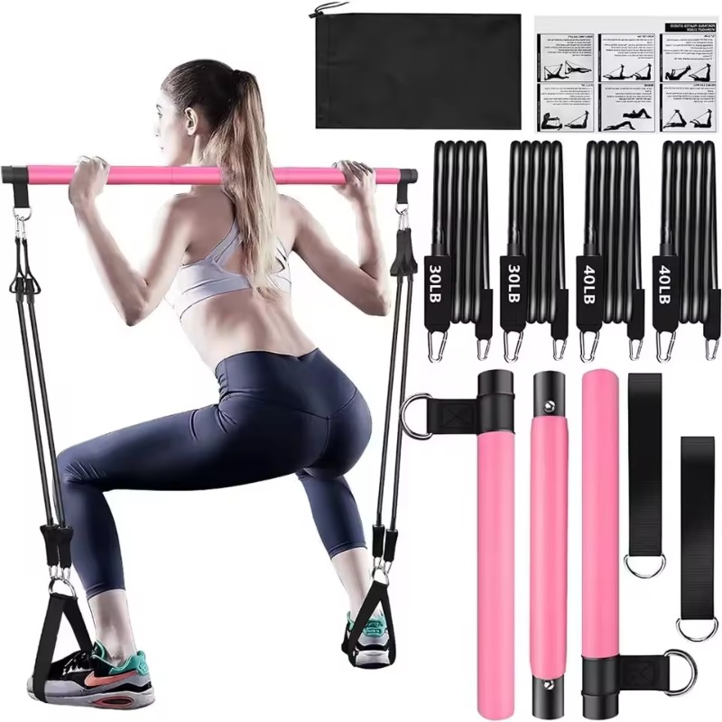 Pilates Bar Kit with Resistanc - огляд і ціна Pilates Yoga Barı