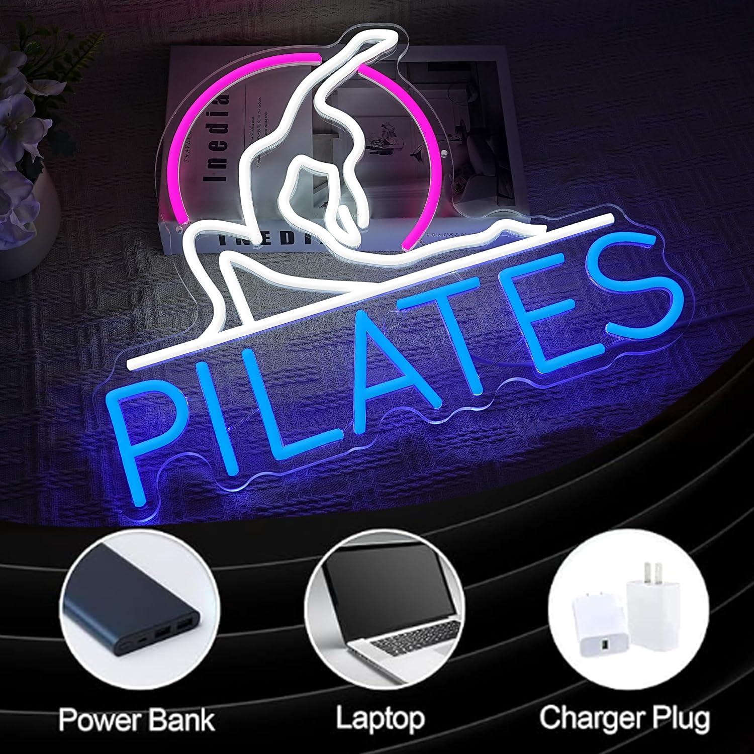 Yoga Pilates Neon Sign Dimmabl - огляд і ціна Pilates Yoga Room