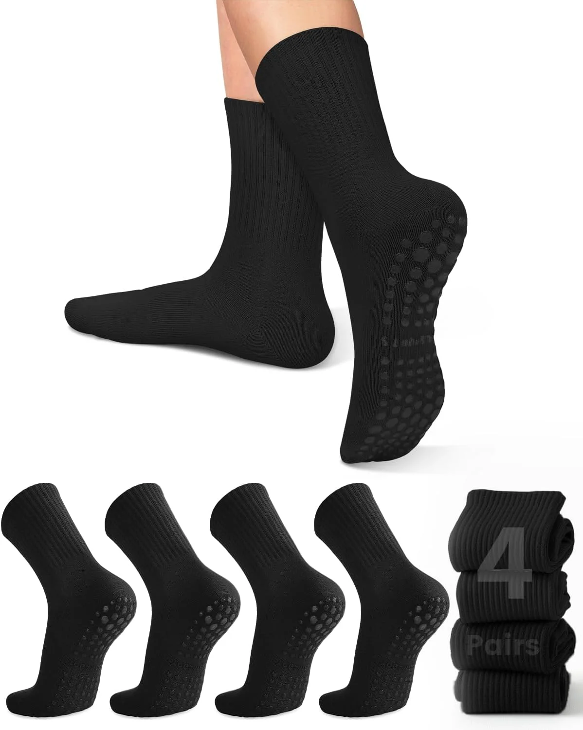 4 pairs of women's yoga socks, - огляд і ціна Pilates & Yoga Vida