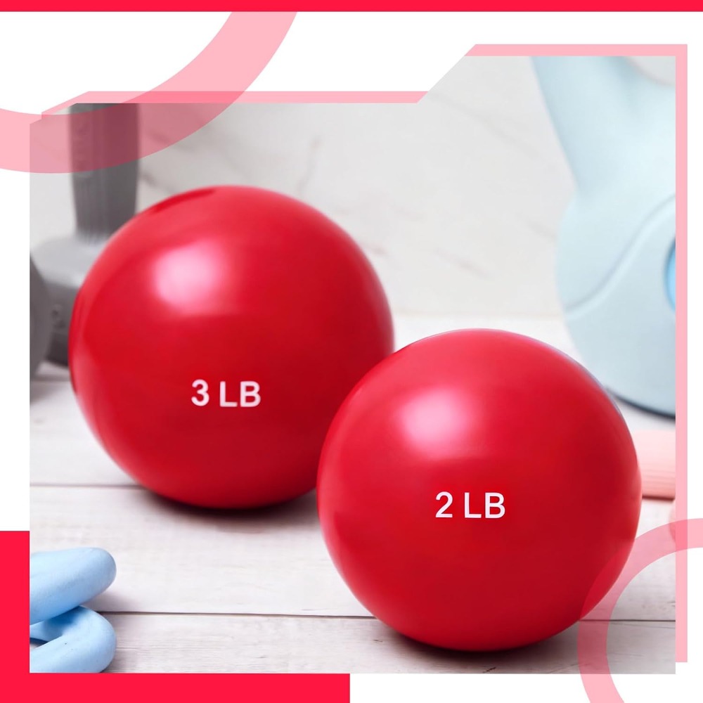 1lb-5lb Weighted Toning Balls  - огляд і ціна Pilates Yoga Tone
