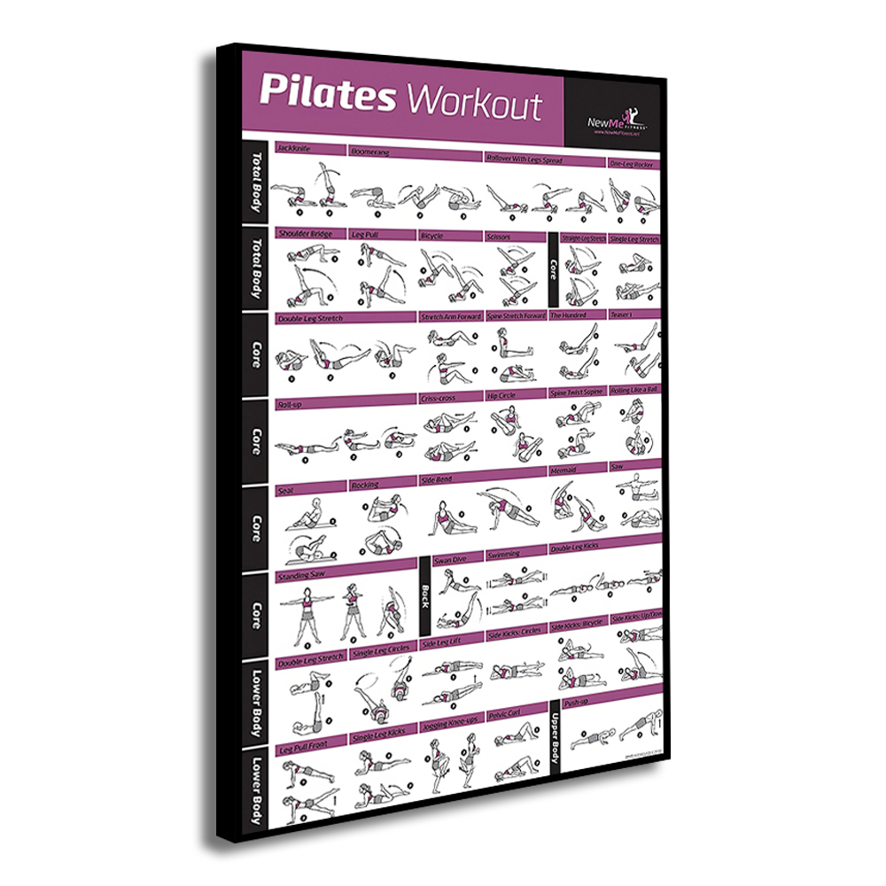 Pilates Training Chart Canvas  - огляд і ціна Pilates Yoga Gifts