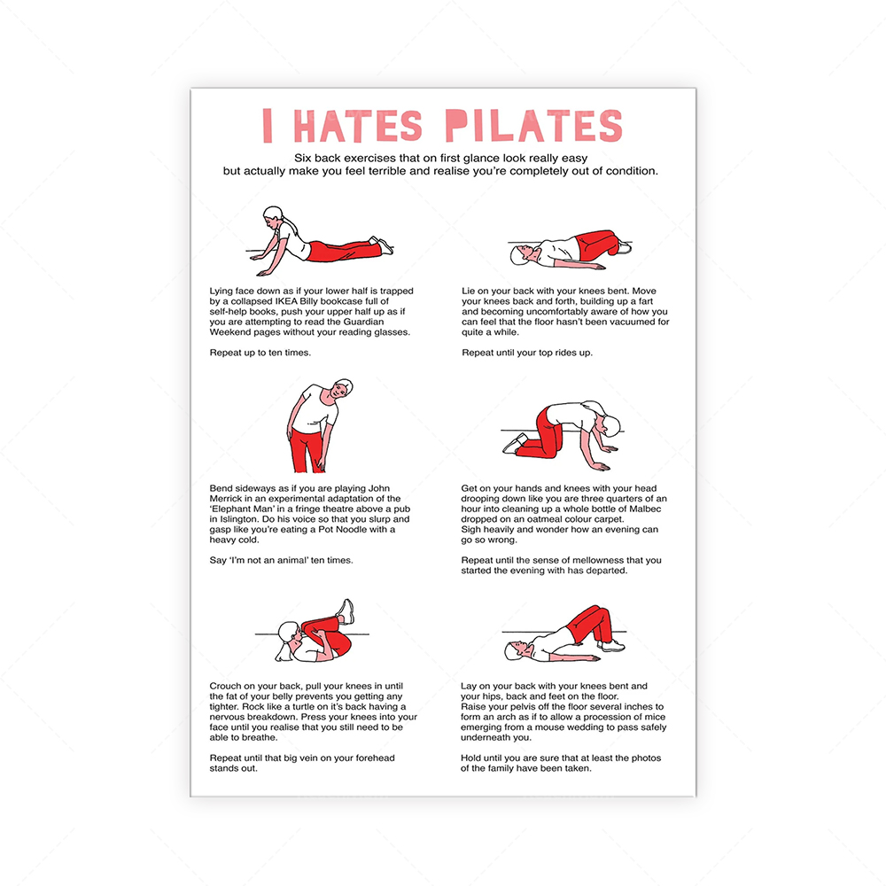 Je déteste PILATES Serviette à - огляд і ціна Pilates Yoga Room
