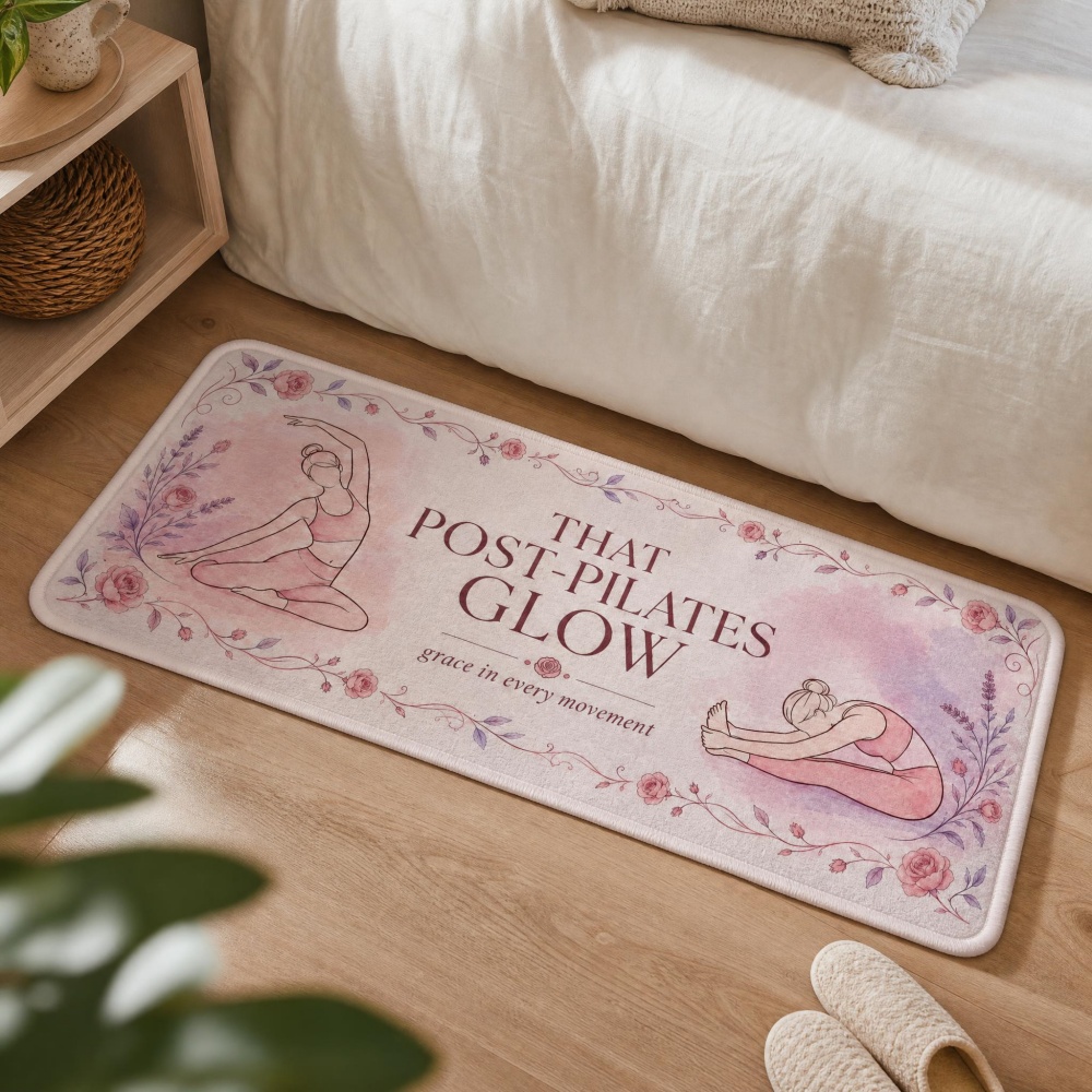 Soft Flannel Floral Yoga Figur - огляд і ціна Pilates Yoga Room
