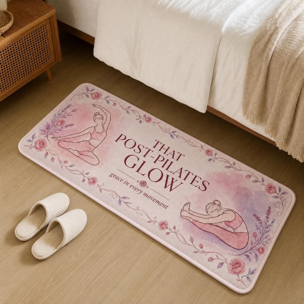 Soft Flannel Floral Yoga Figur - огляд і ціна Pilates Yoga Room