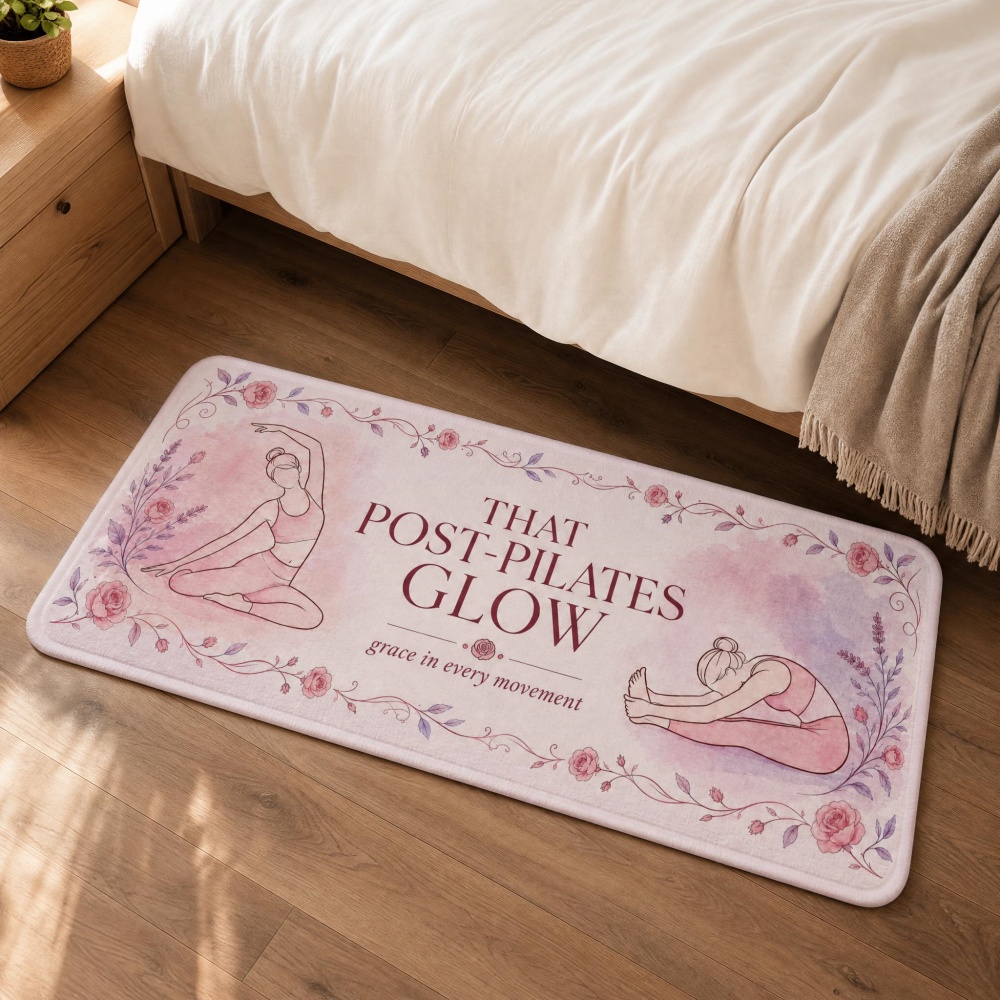 Soft Flannel Floral Yoga Figur - огляд і ціна Pilates Yoga Room