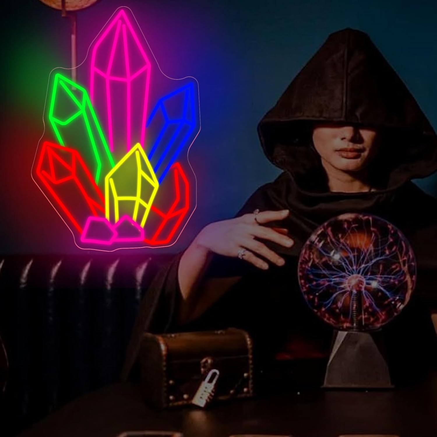Crystals Stones Tarot Neon Sig - огляд і ціна Pilates Yoga Room